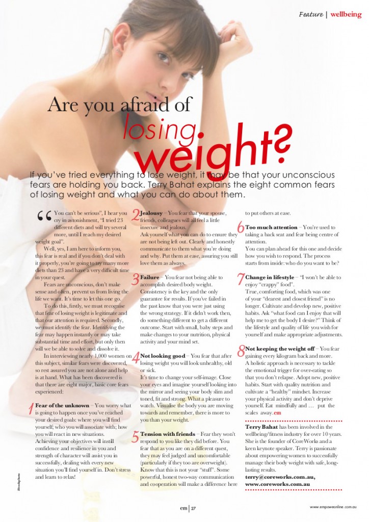 Are you afraid of losing weight-pic